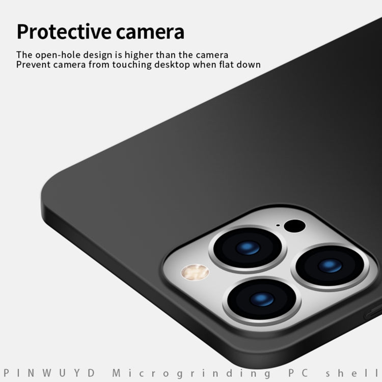 PINWUYO Micro-Frosted PC Ultra-thin Hard Phone Case with Magsafe Magnetic Ring