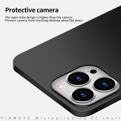 PINWUYO Micro-Frosted PC Ultra-thin Hard Phone Case with Magsafe Magnetic Ring