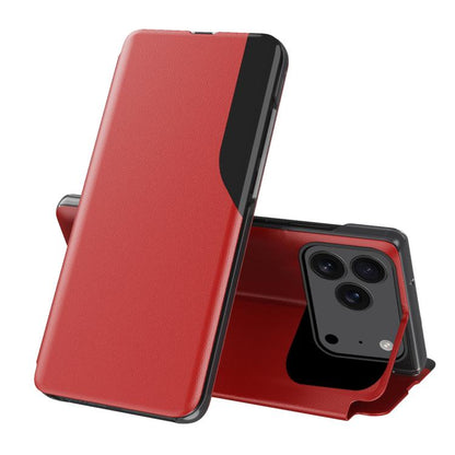 Side Display Flip Leather Phone Case