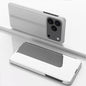 Plated Mirror Horizontal Flip Leather Phone Case with Holder