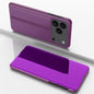 Plated Mirror Horizontal Flip Leather Phone Case with Holder