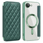 Shield Magsafe RFID Anti-theft Rhombus Leather Phone Case