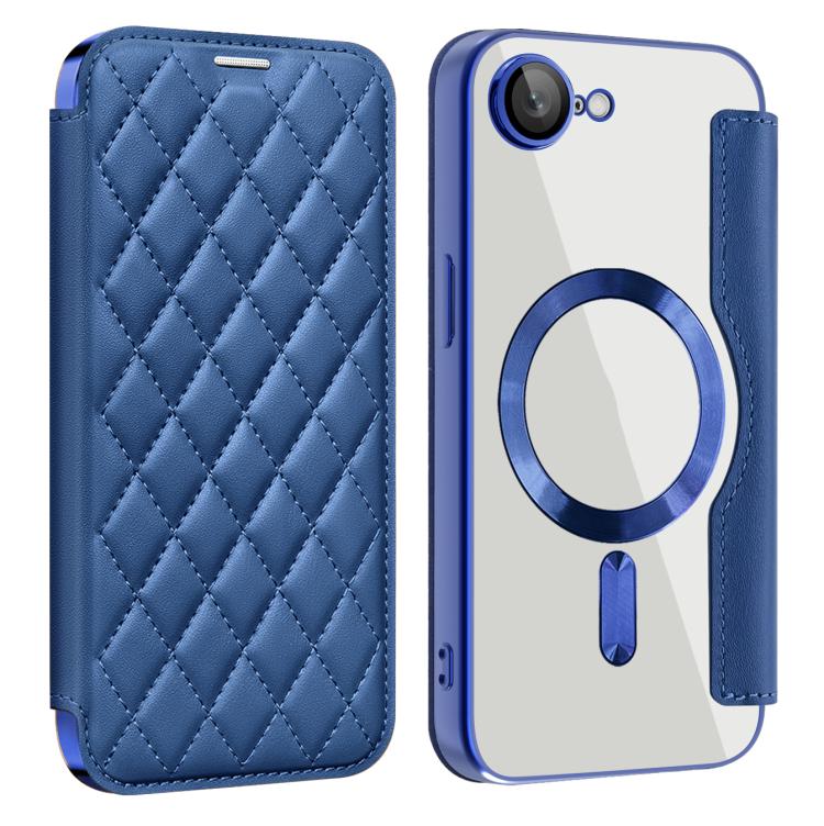 Shield Magsafe RFID Anti-theft Rhombus Leather Phone Case