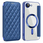 Shield Magsafe RFID Anti-theft Rhombus Leather Phone Case