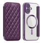 Shield Magsafe RFID Anti-theft Rhombus Leather Phone Case