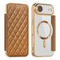 Shield Magsafe RFID Anti-theft Rhombus Leather Phone Case