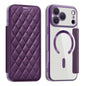 Shield Magsafe RFID Anti-theft Rhombus Leather Phone Case