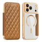 Shield Magsafe RFID Anti-theft Rhombus Leather Phone Case