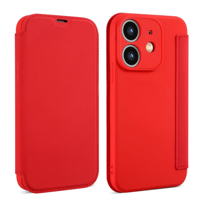 Imitate Liquid Skin Feel Leather Phone Case with Card Slots