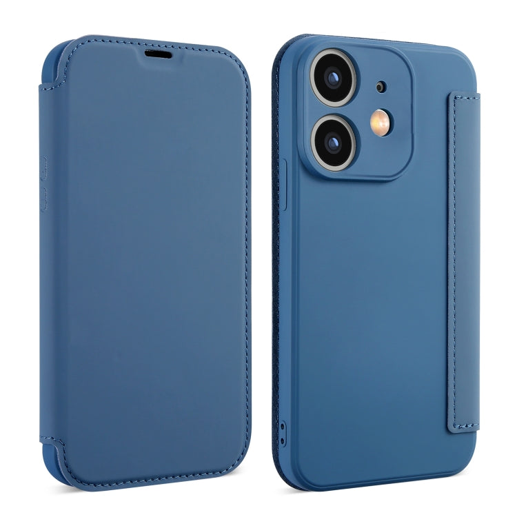 Imitate Liquid Skin Feel Leather Phone Case with Card Slots