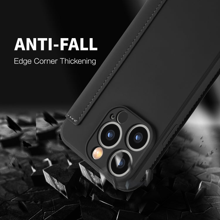Imitate Liquid Skin Feel Leather Phone Case with Card Slots
