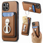 Skin Feel Ring Holder Wallet Magnetic Phone Case