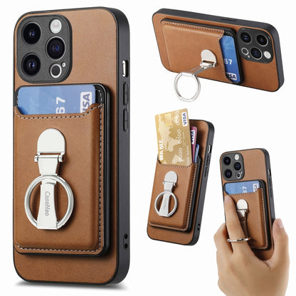 Skin Feel Ring Holder Wallet Magnetic Phone Case
