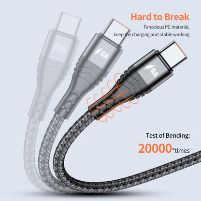 ENKAY 3-in-1 6A USB to Type-C / 8 Pin / Micro USB Multifunction Fast Charging Cable