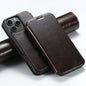 Suteni J05 Leather Magnetic MagSafe Phone Case