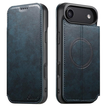 Suteni J05 Leather Magnetic MagSafe Phone Case