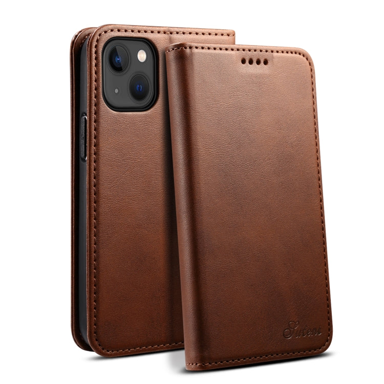 Suteni Calf Texture Horizontal Flip Leather Phone Case