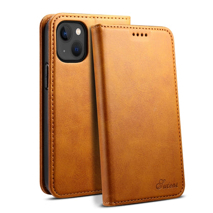 Suteni Calf Texture Horizontal Flip Leather Phone Case