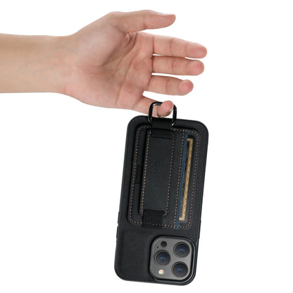 Suteni H13 Litchi Leather Wrist Strap Wallet Back Phone Case