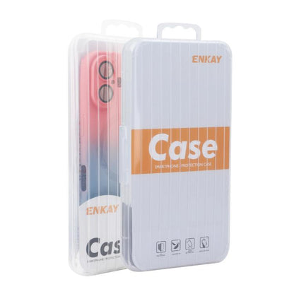 ENKAY Hat-Prince MagSafe Rainbow Gradient Silicone Phone Case with Lens Film