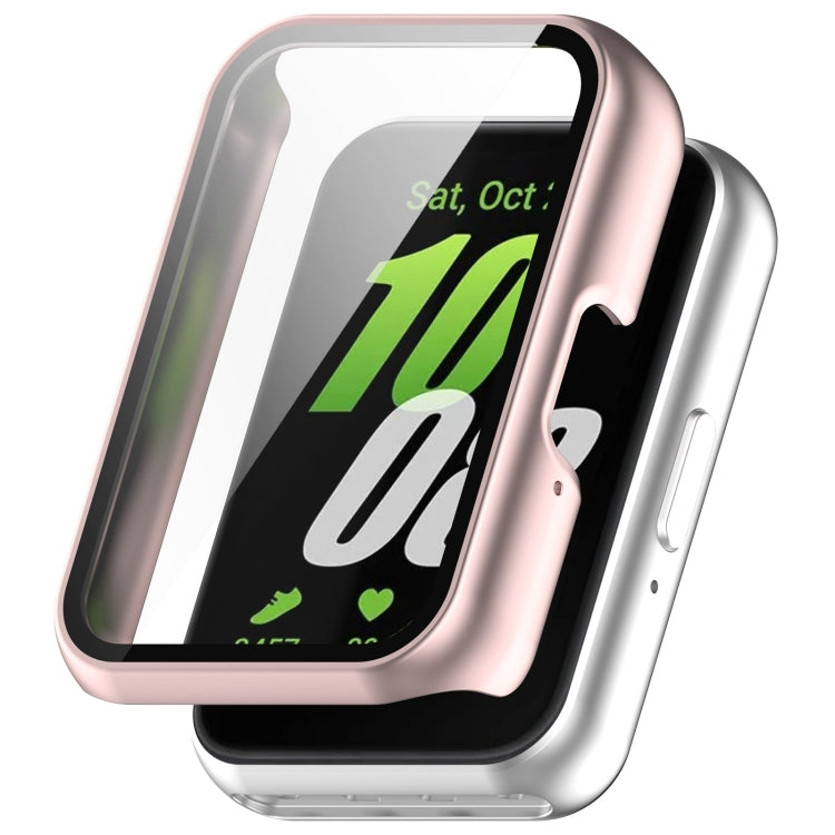 For Samsung Galaxy Fit 3 SM-R390 PC + Tempered Glass Film Integrated Watch Protective Case