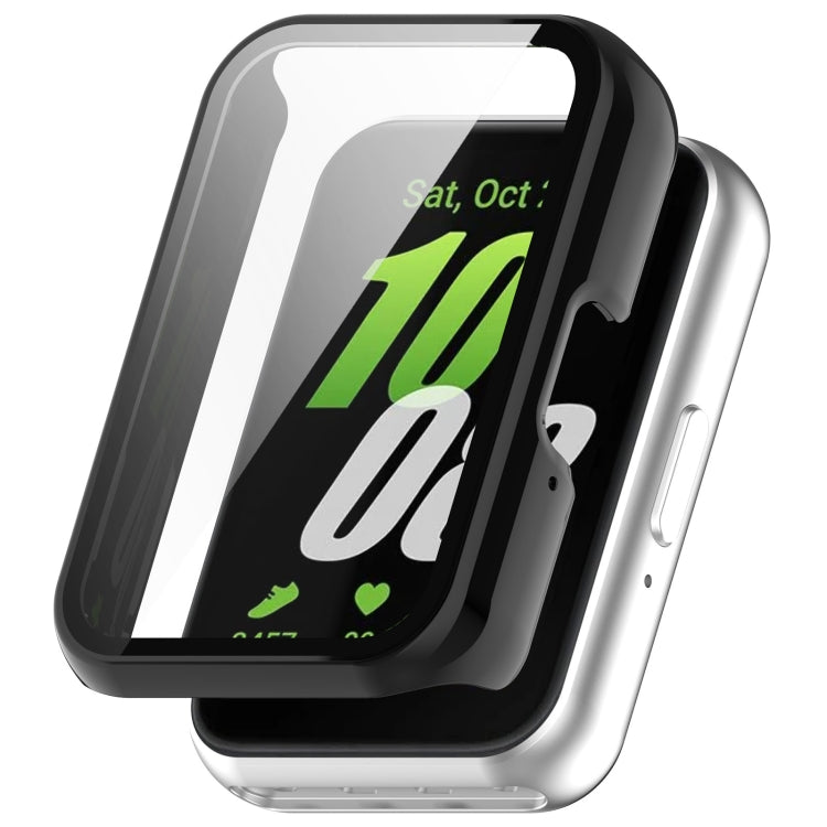 For Samsung Galaxy Fit 3 SM-R390 PC + Tempered Glass Film Integrated Watch Protective Case