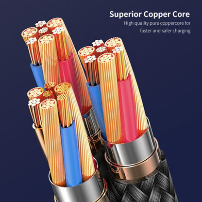 ENKAY 6-in-1 5A USB + Type-C to Type-C / 8 Pin / Micro USB Multifunction Fast Charging Cable