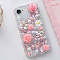 Rose Hand-set Diamond PC Phone Case