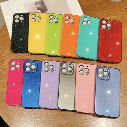 Jelly Glitter Solid Color TPU Phone Case