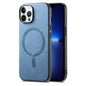 Solid Color Retro Magsafe PU Back Cover Phone Case