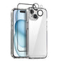 NORTHJO 3 in 1 Clear Phone Case with Screen Film + Rear Lens Film