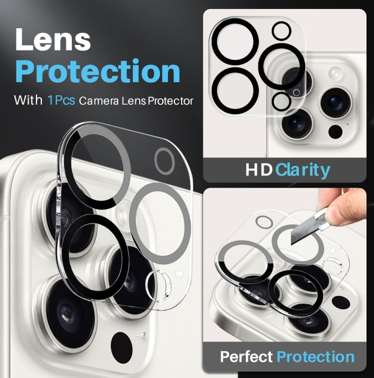 NORTHJO 3 in 1 Magsafe Clear Phone Case with Screen Film + Rear Lens Film