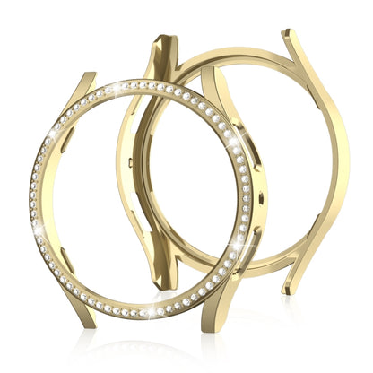 For Samsung Galaxy Watch 7 40mm Single Diamond Hollow PC Watch Protective Case