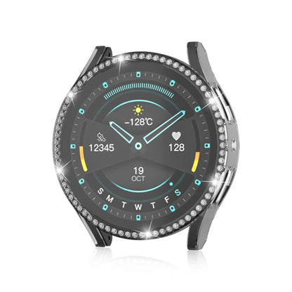 For Samsung Galaxy Watch 7 40mm Single Diamond Hollow PC Watch Protective Case