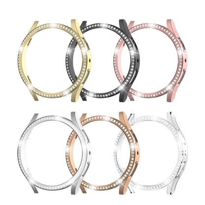 For Samsung Galaxy Watch 7 40mm Single Diamond Hollow PC Watch Protective Case