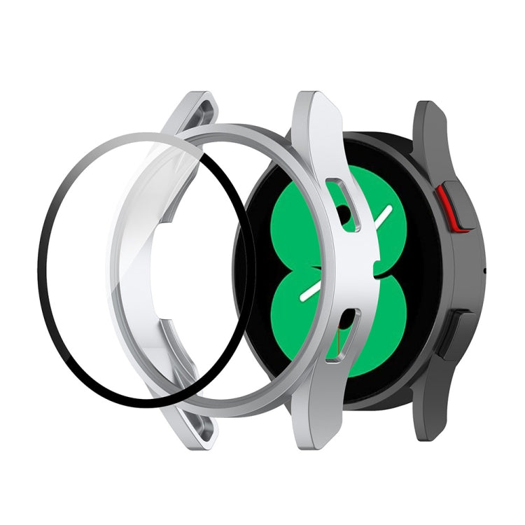 For Samsung Galaxy Watch FE 40mm PC + Tempered Glass Film Integrated Watch Protective Case