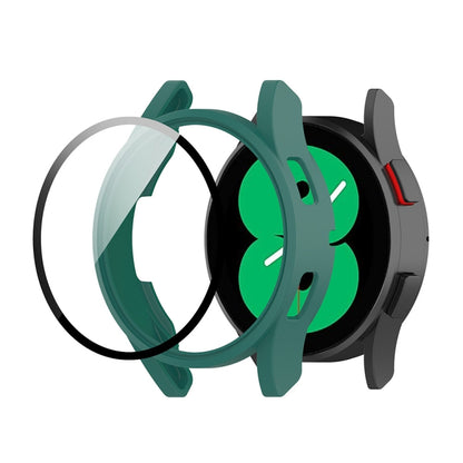 For Samsung Galaxy Watch FE 40mm PC + Tempered Glass Film Integrated Watch Protective Case