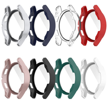 For Samsung Galaxy Watch FE 40mm PC + Tempered Glass Film Integrated Watch Protective Case