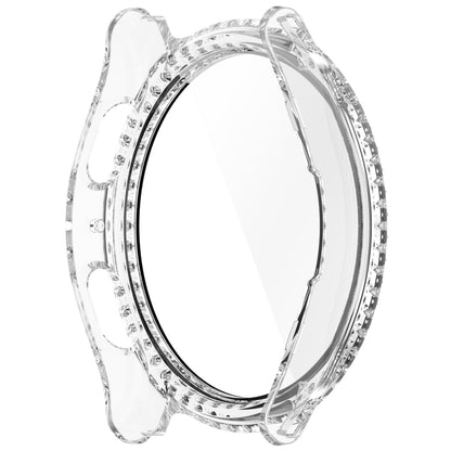 Single Row Diamond PC + Tempered Film Integrated Watch Protective Case