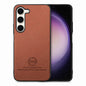 Twill Fabric Leather Skin Back Phone Case, For Samsung Galaxy S23 Ultra 5G, For Samsung Galaxy S23+ 5G, For Samsung Galaxy S23 5G
