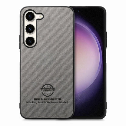 Twill Fabric Leather Skin Back Phone Case, For Samsung Galaxy S23 Ultra 5G, For Samsung Galaxy S23+ 5G, For Samsung Galaxy S23 5G