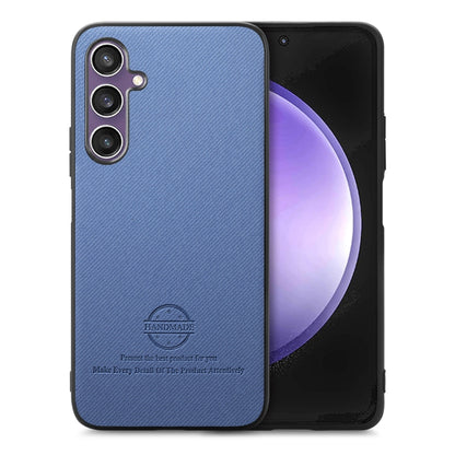 Twill Fabric Leather Skin Back Phone Case, For Samsung Galaxy S23 FE 5G, For Samsung Galaxy A34 5G, For Samsung Galaxy A54 5G