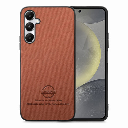 Twill Fabric Leather Skin Back Phone Case, For Samsung Galaxy S24 Ultra 5G, For Samsung Galaxy S24+ 5G, For Samsung Galaxy S24 5G