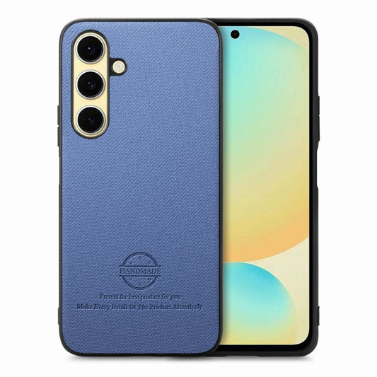 Twill Fabric Leather Skin Back Phone Case, For Samsung Galaxy S24 FE 5G, For Samsung Galaxy A55 5G, For Samsung Galaxy A35 5G