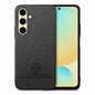 Twill Fabric Leather Skin Back Phone Case, For Samsung Galaxy S24 FE 5G, For Samsung Galaxy A55 5G, For Samsung Galaxy A35 5G