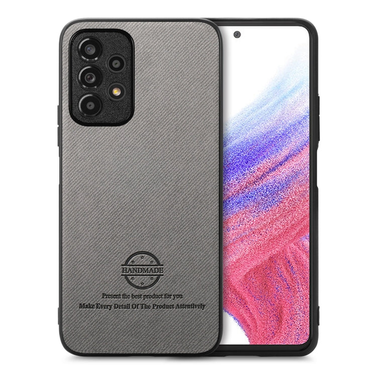 Twill Fabric Leather Skin Back Phone Case, For Samsung Galaxy A13 5G / A04s, For Samsung Galaxy A53 5G, For Samsung Galaxy A52
