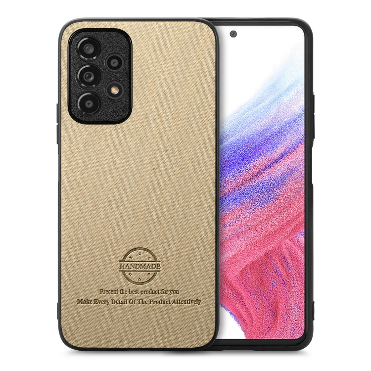 Twill Fabric Leather Skin Back Phone Case, For Samsung Galaxy A13 5G / A04s, For Samsung Galaxy A53 5G, For Samsung Galaxy A52