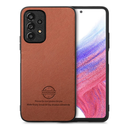 Twill Fabric Leather Skin Back Phone Case, For Samsung Galaxy A13 5G / A04s, For Samsung Galaxy A53 5G, For Samsung Galaxy A52