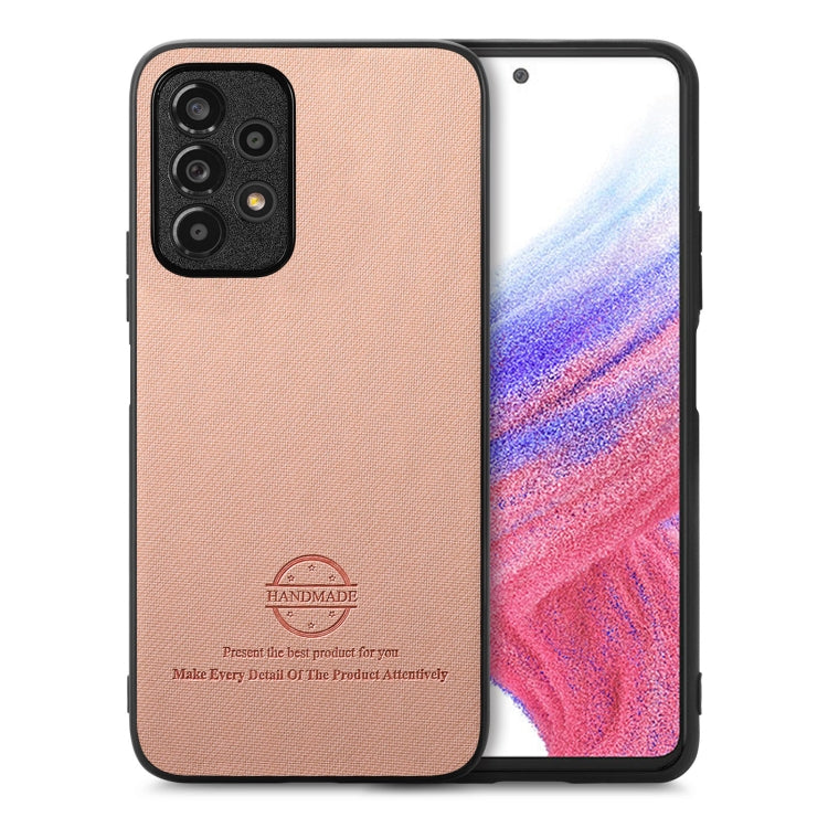 Twill Fabric Leather Skin Back Phone Case, For Samsung Galaxy A13 5G / A04s, For Samsung Galaxy A53 5G, For Samsung Galaxy A52