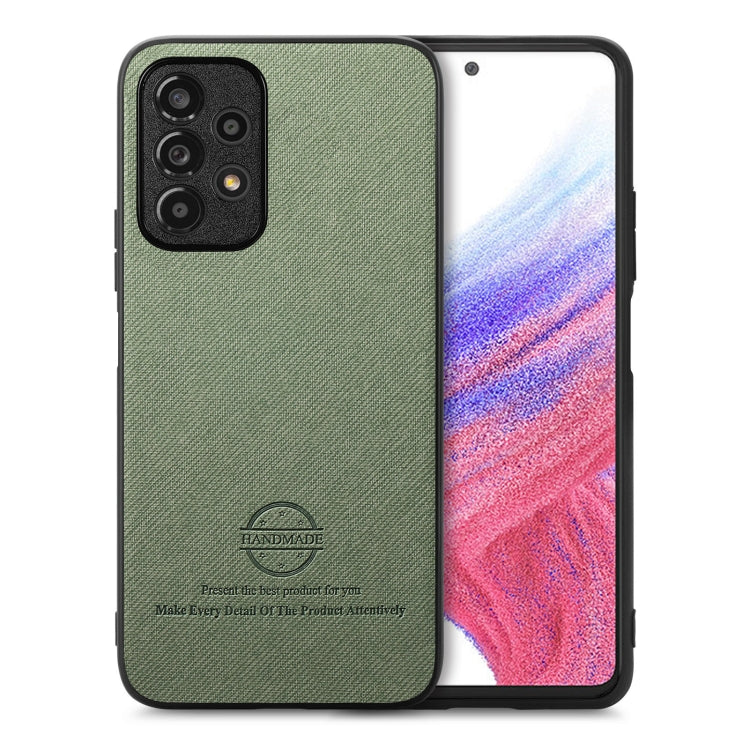 Twill Fabric Leather Skin Back Phone Case, For Samsung Galaxy A13 5G / A04s, For Samsung Galaxy A53 5G, For Samsung Galaxy A52